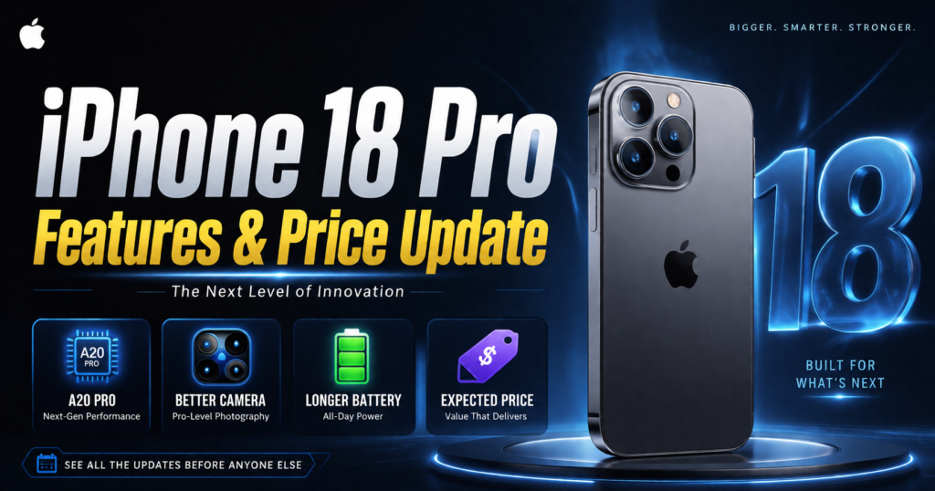 iPhone 18 Pro Features and Price Update
